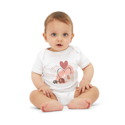Love Elephants Short-Sleeve Bodysuit