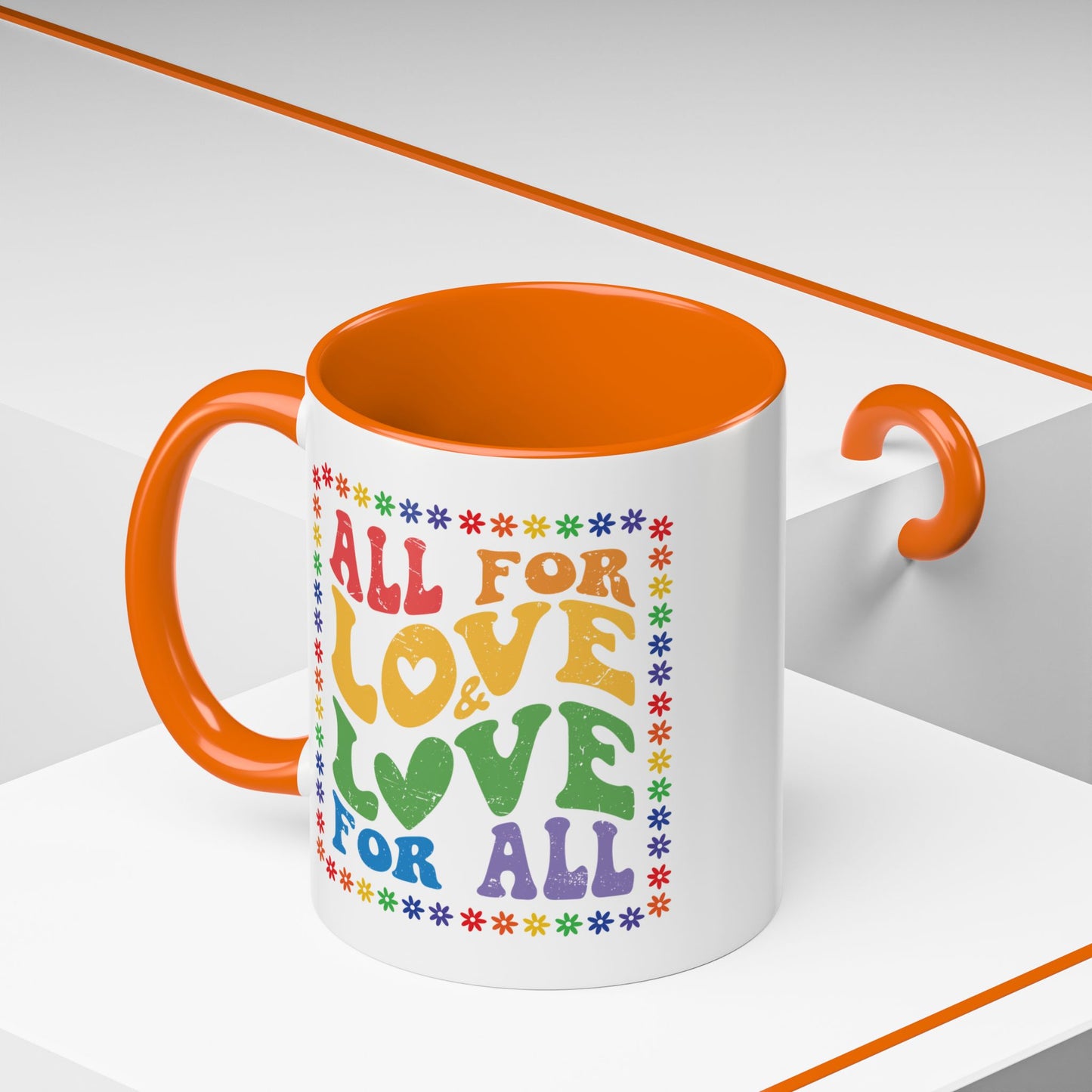 Colorful Love Quote Coffee Mug