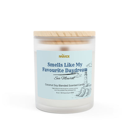 Frosted Glass Candle, 11 oz