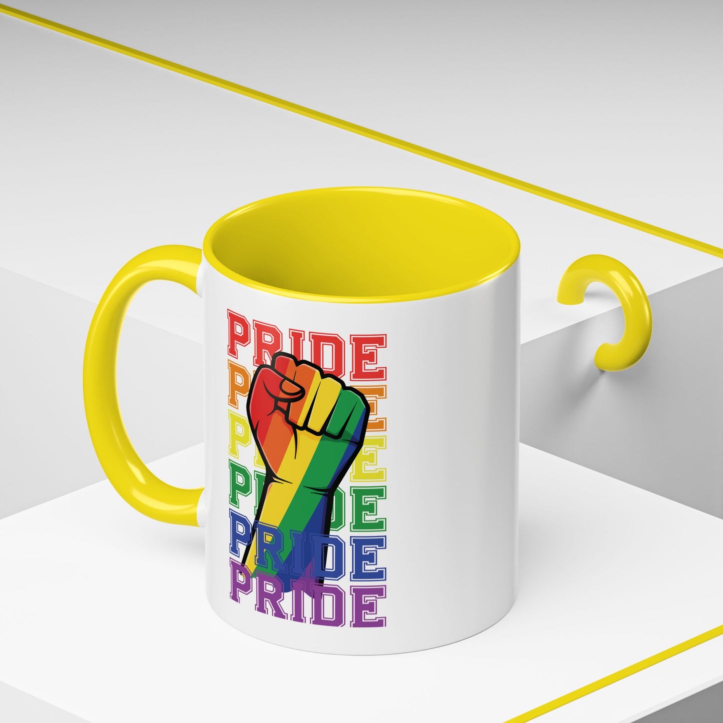 Pride with Fist Coffee Mug