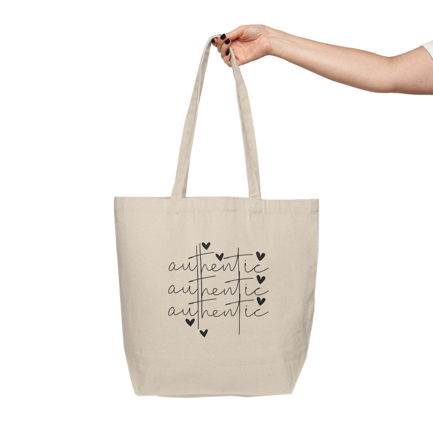 Authentic Canvas Shopping Tote