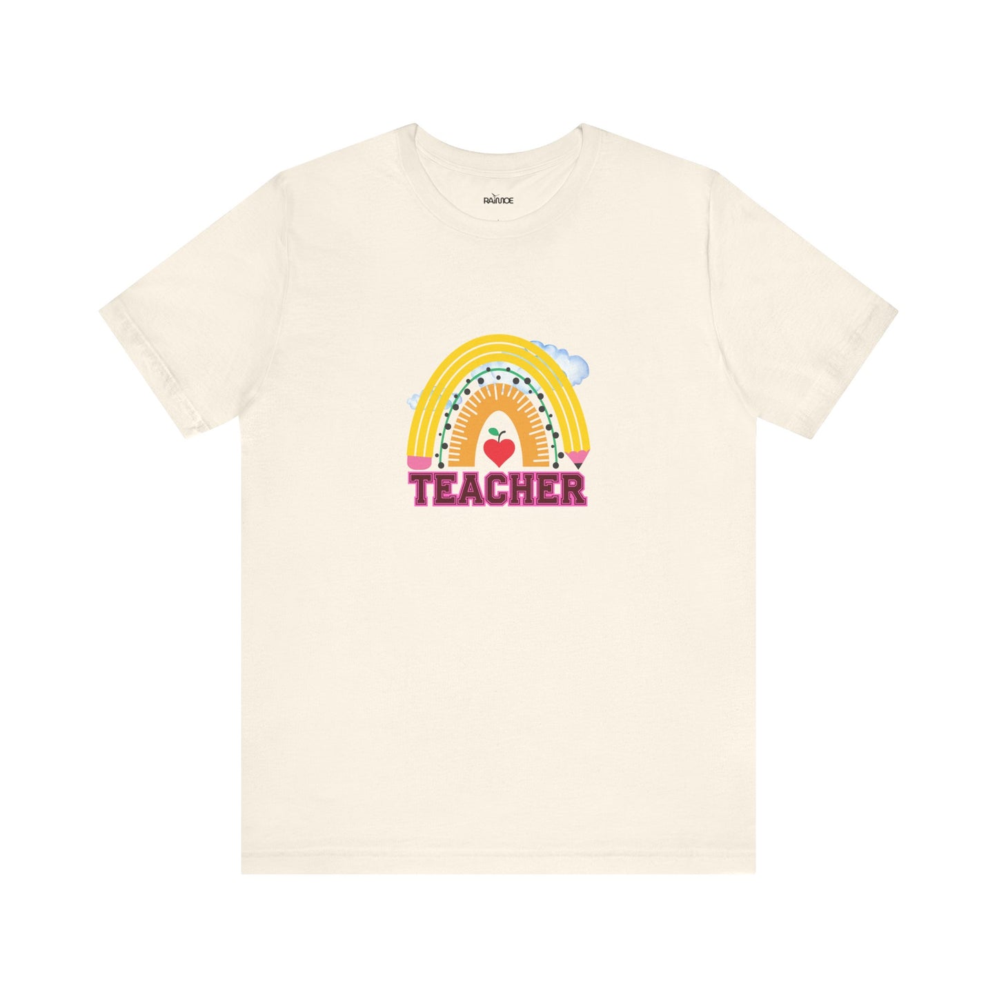 Rainbow Pencil Teacher Graphic T- Shirt