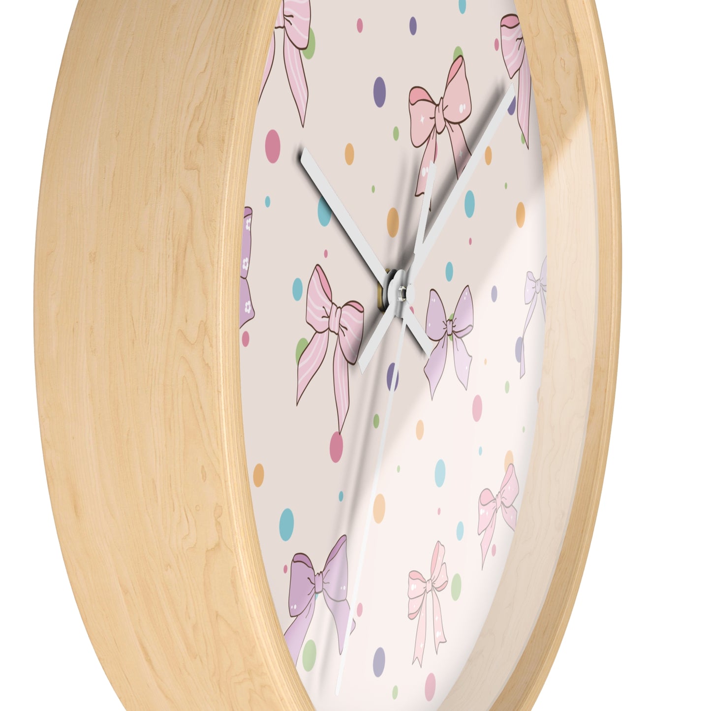 Playful Bow Wall Clock