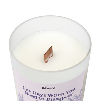 Frosted Glass Candle, 11 oz