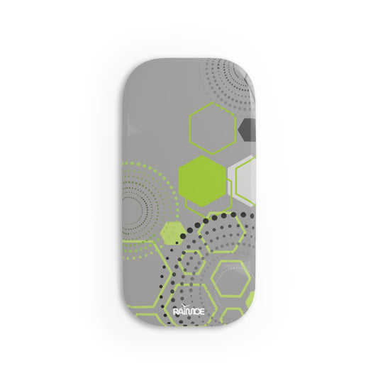 Agarre de clic para teléfono hexagonal gris claro