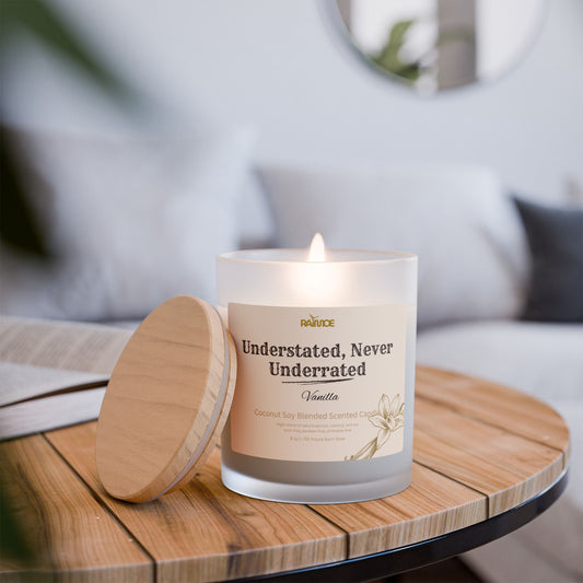 Frosted Glass Candle, 11 oz