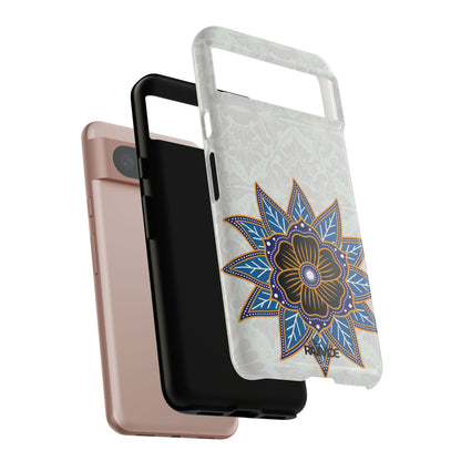 Blue Bloom - Funda resistente para Google Pixel (brillante)