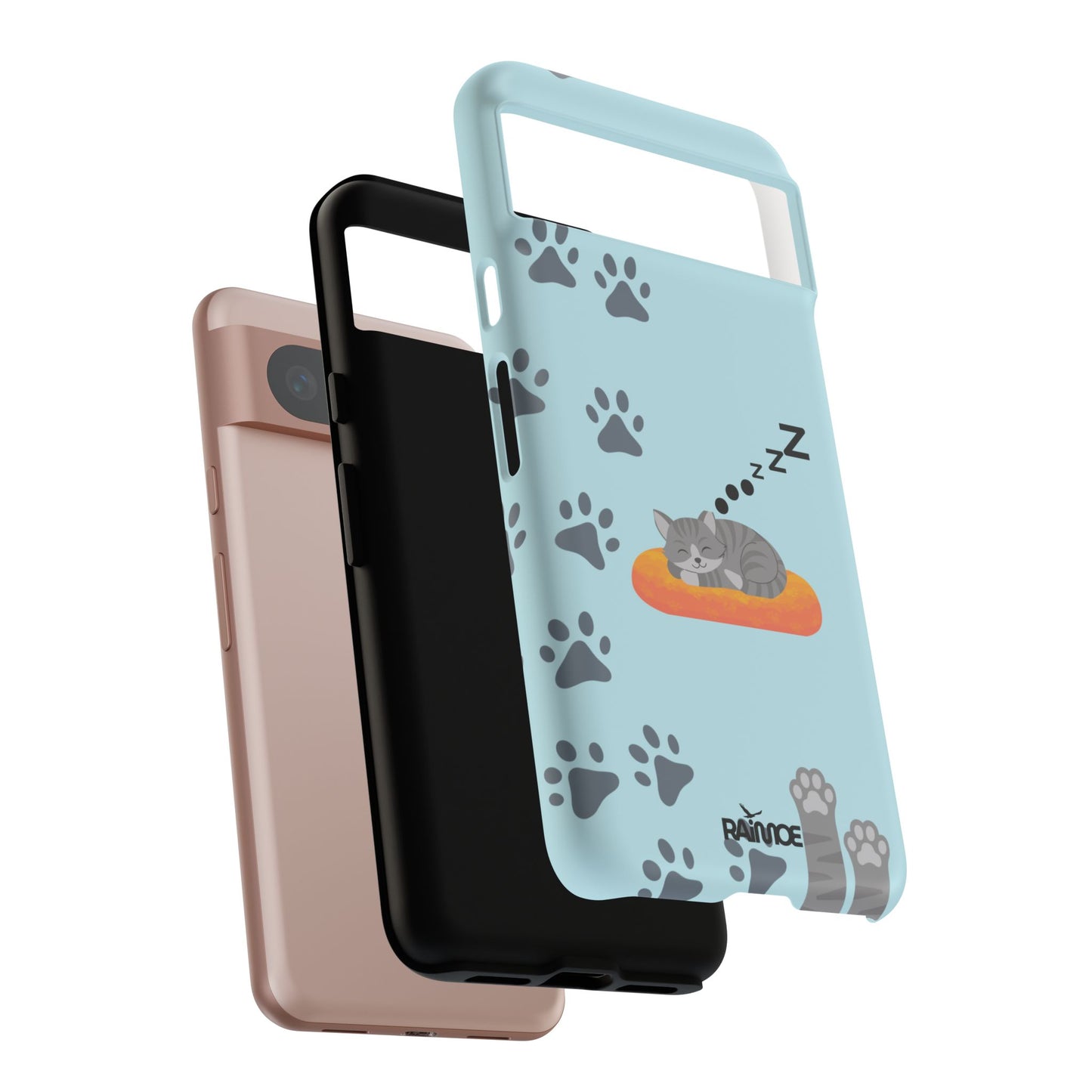 Snoozy Kitty - Funda resistente mate para Google Pixel