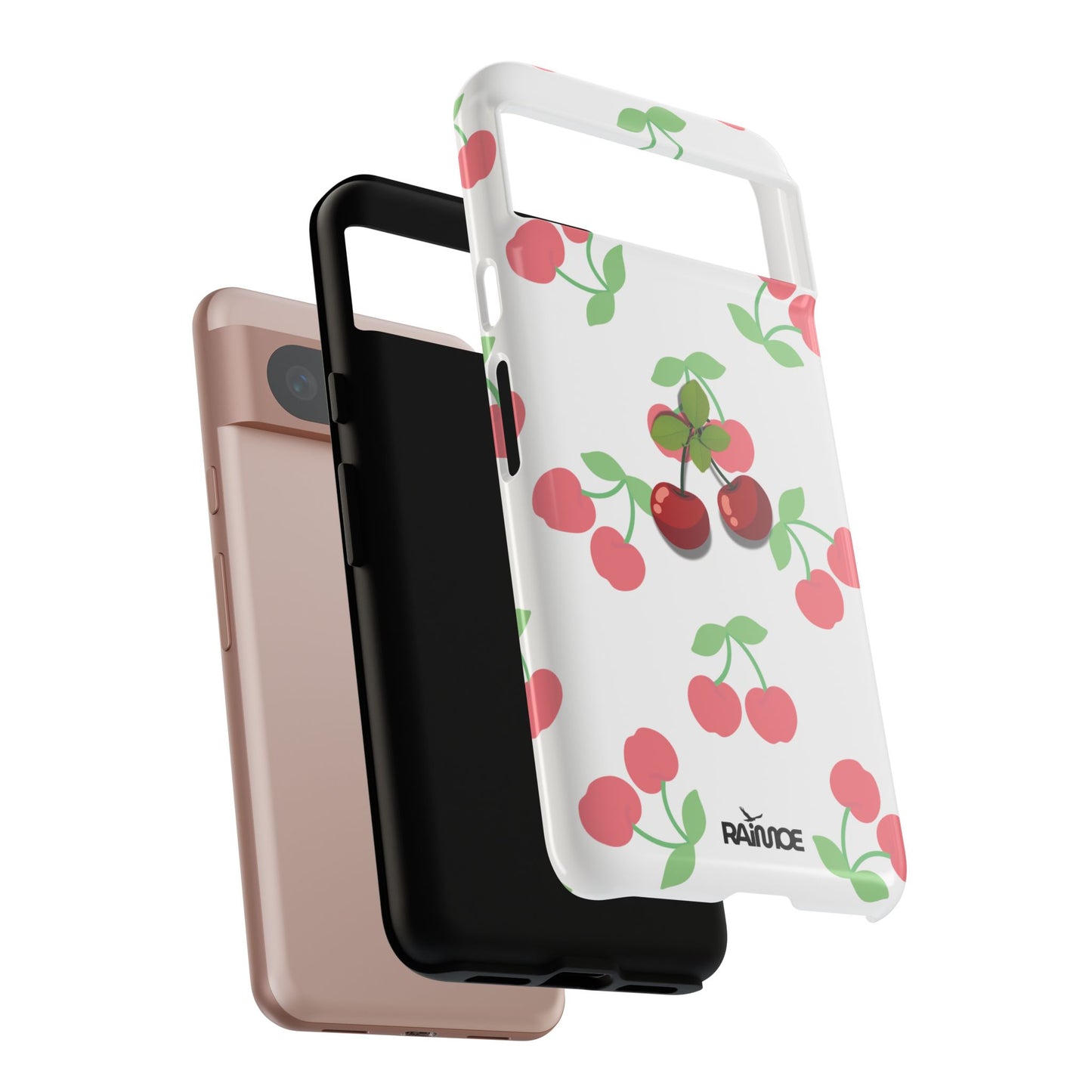 Funda resistente Red Cherry para Google Pixel (brillante)