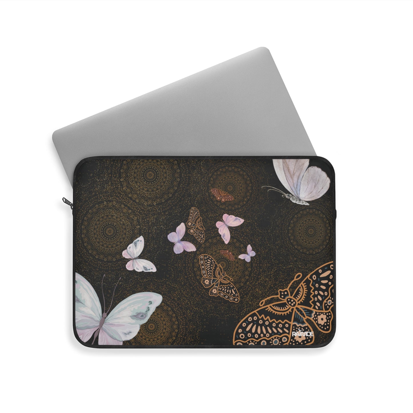 Funda para portátil con diseño de mariposa espiral