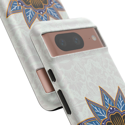 Blue Bloom - Funda resistente mate para Google Pixel