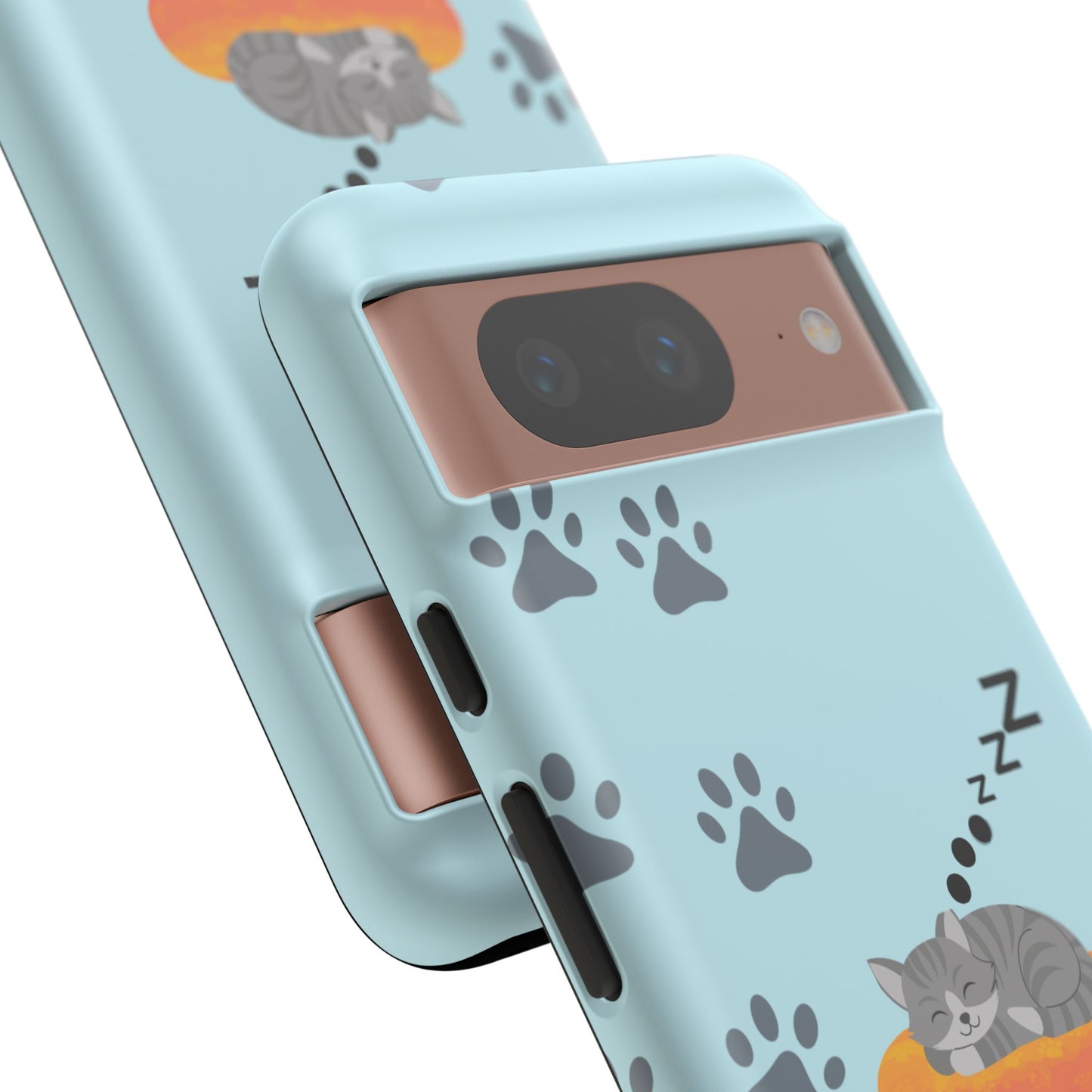 Snoozy Kitty - Funda resistente mate para Google Pixel