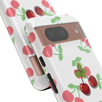 Funda resistente Red Cherry para Google Pixel (brillante)