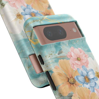 Golden Waves - Funda resistente mate para Google Pixel