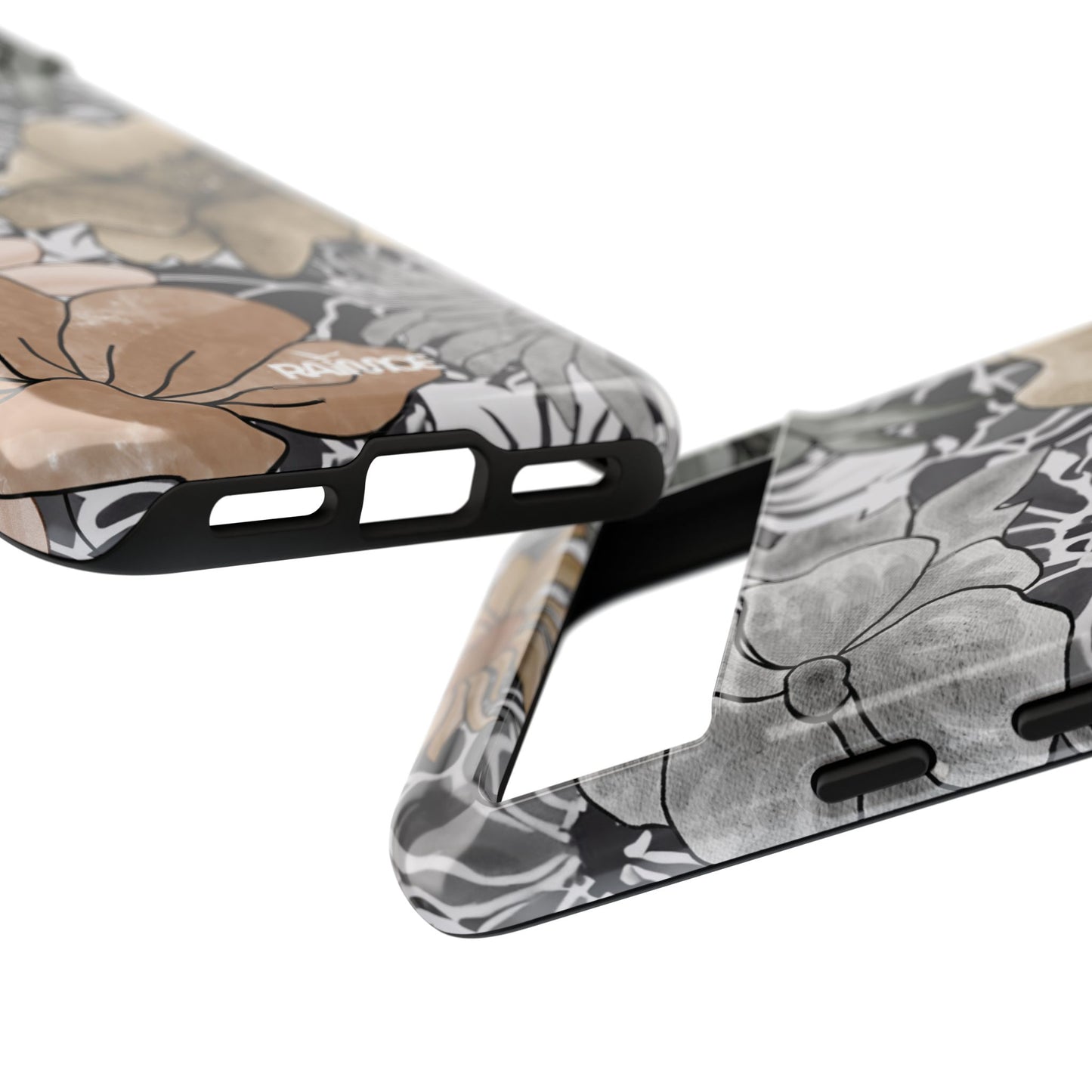 Funda resistente con diseño floral rústico para Google Pixel (brillante)