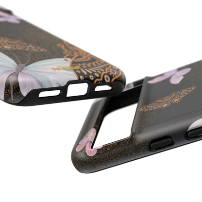 Funda resistente con diseño de mariposa espiral para Google Pixel (mate)