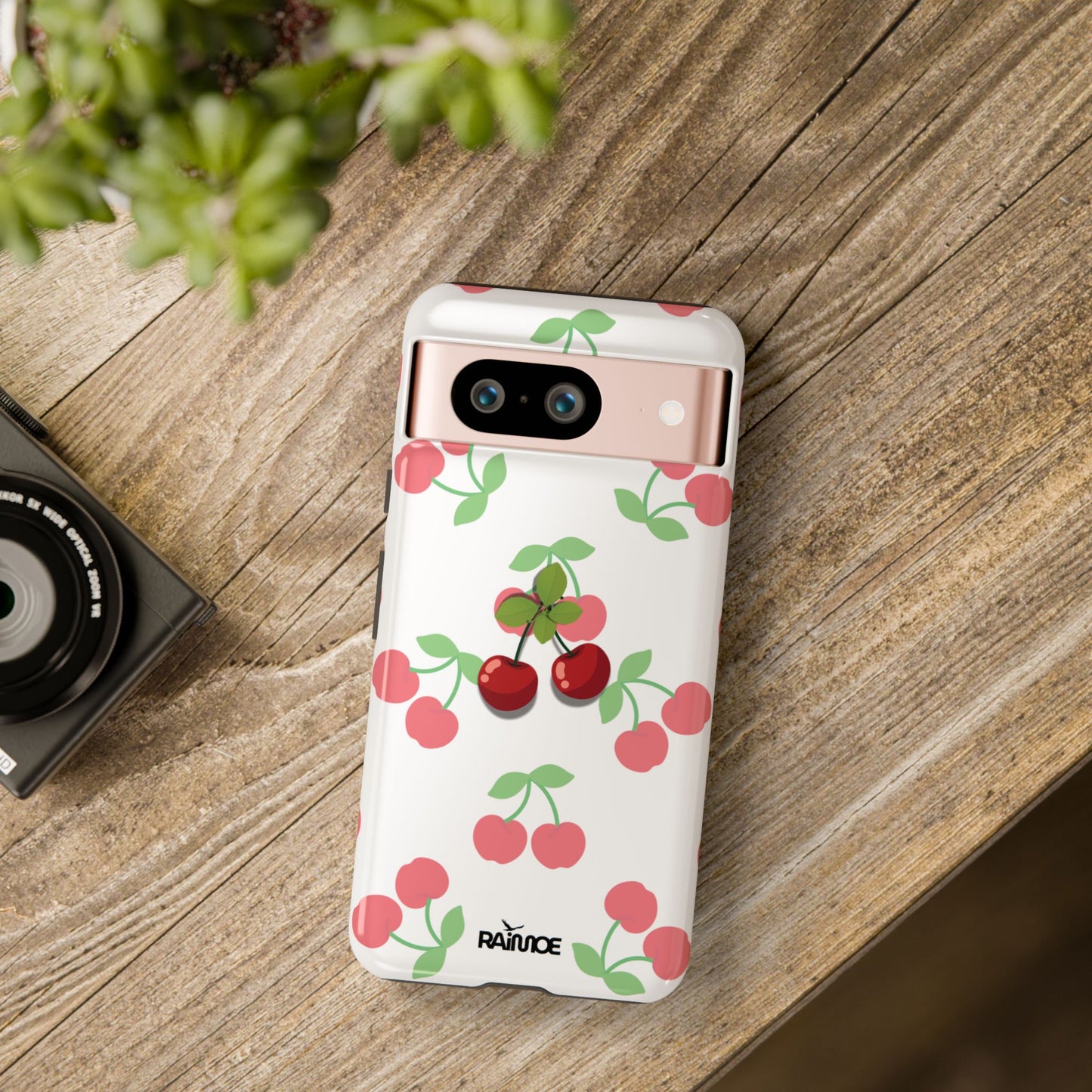 Funda resistente Red Cherry para Google Pixel (brillante)