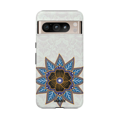 Blue Bloom - Funda resistente mate para Google Pixel