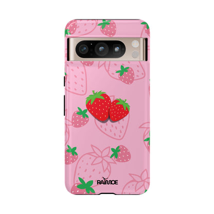 Fresa Jugosa - Funda Resistente para Google Pixel (Brillante)