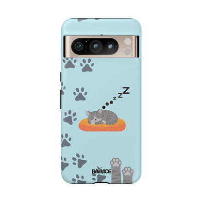 Snoozy Kitty - Funda resistente mate para Google Pixel