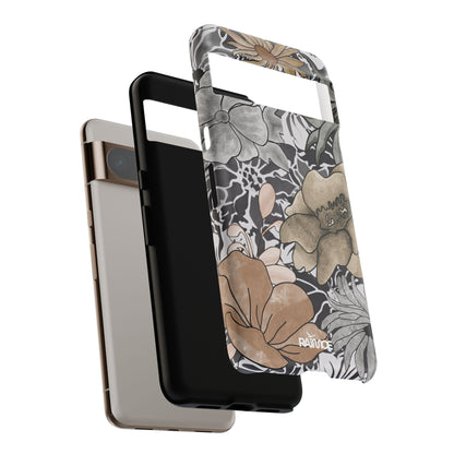 Funda resistente con diseño floral rústico para Google Pixel (mate)