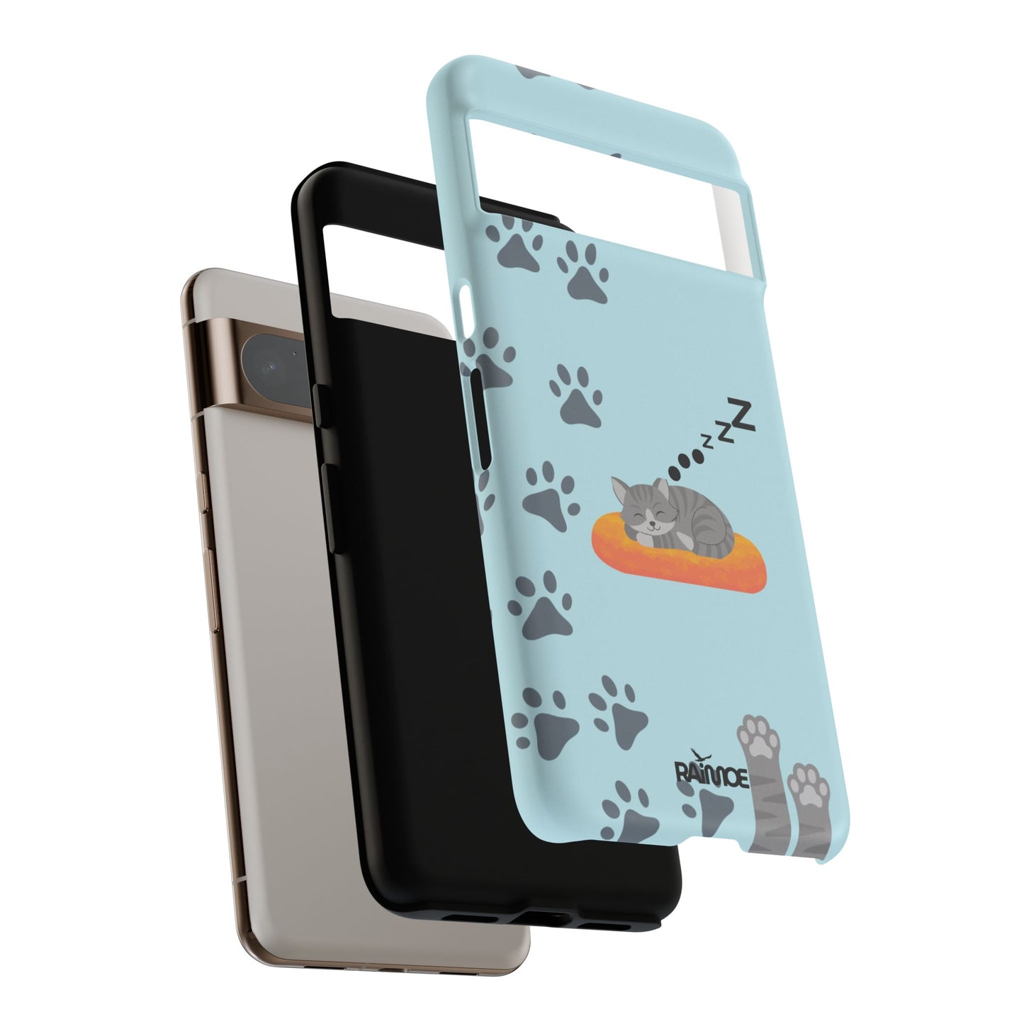 Snoozy Kitty - Funda resistente mate para Google Pixel