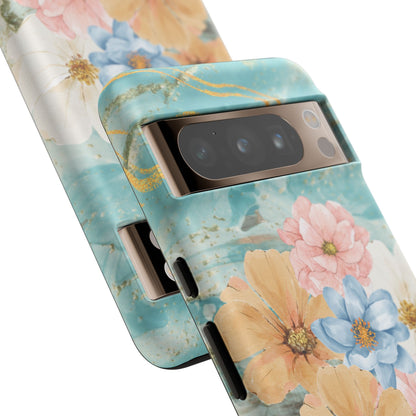 Golden Waves - Funda resistente mate para Google Pixel