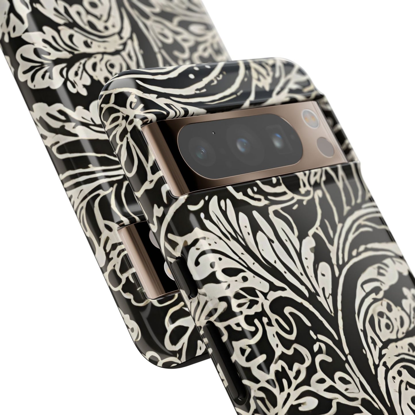 Funda resistente con diseño de hoja de arce para Google Pixel (brillante)