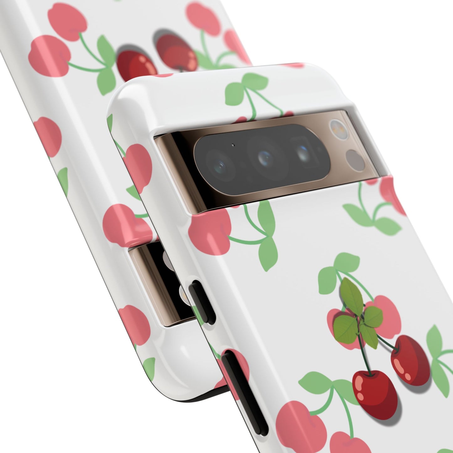 Funda resistente Red Cherry para Google Pixel (brillante)