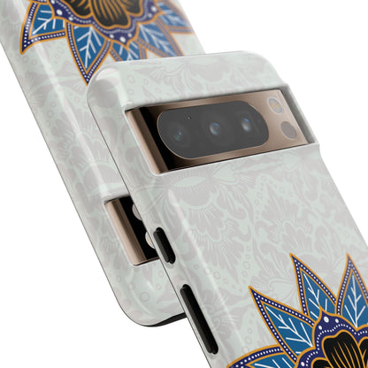 Blue Bloom - Funda resistente para Google Pixel (brillante)