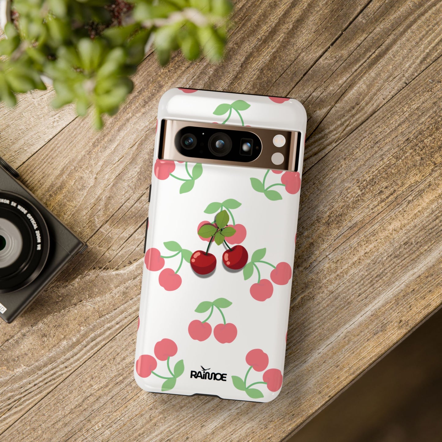 Funda resistente Red Cherry para Google Pixel (brillante)