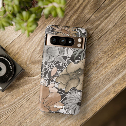 Funda resistente con diseño floral rústico para Google Pixel (mate)