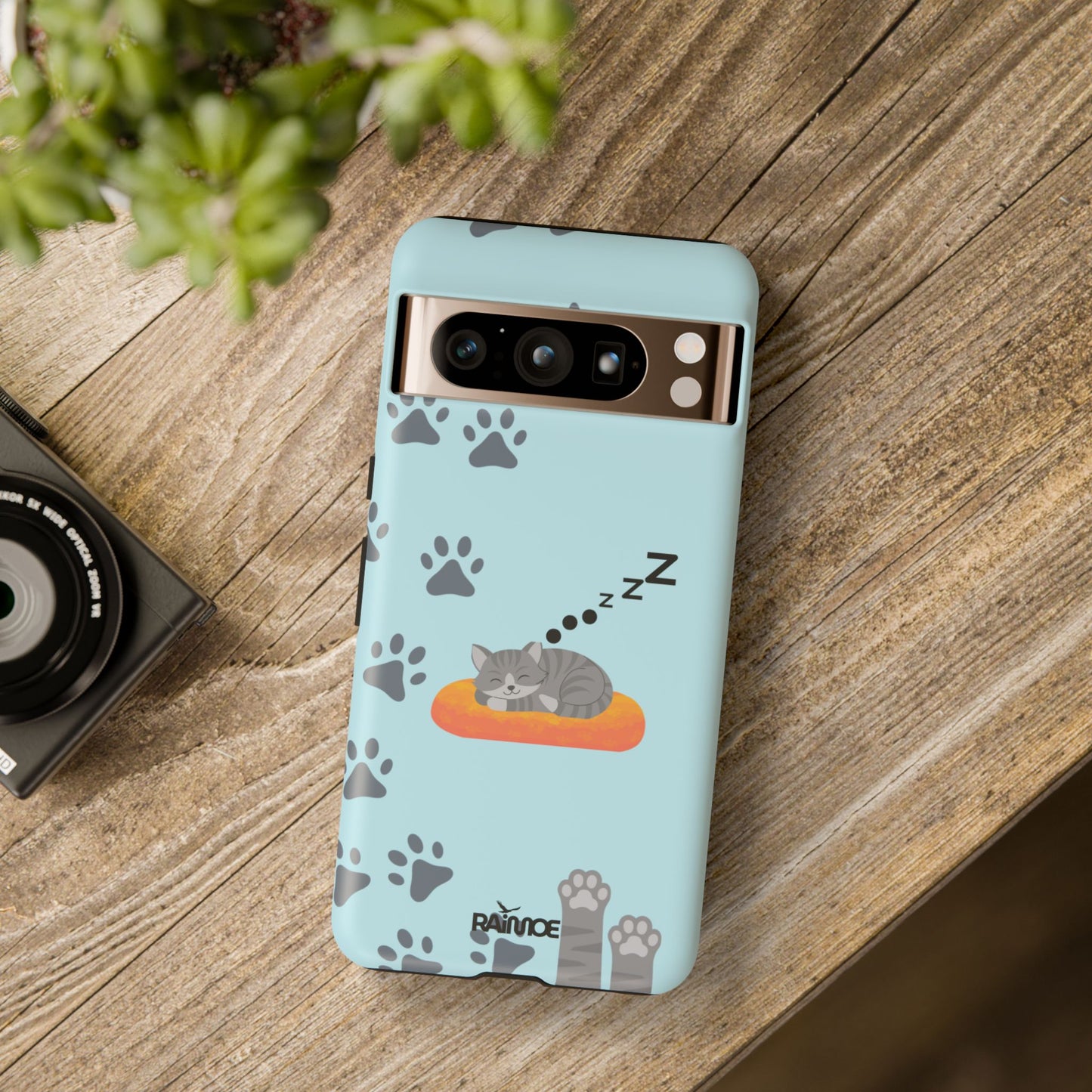 Snoozy Kitty - Funda resistente mate para Google Pixel