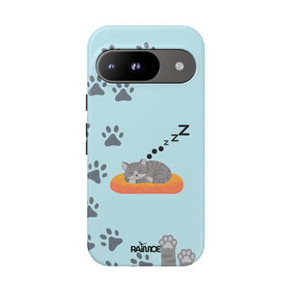 Snoozy Kitty - Funda resistente mate para Google Pixel