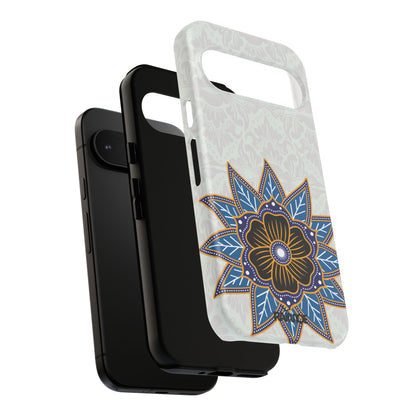 Blue Bloom - Funda resistente mate para Google Pixel