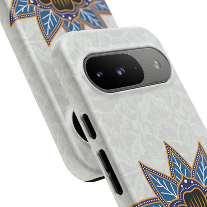 Blue Bloom - Funda resistente mate para Google Pixel