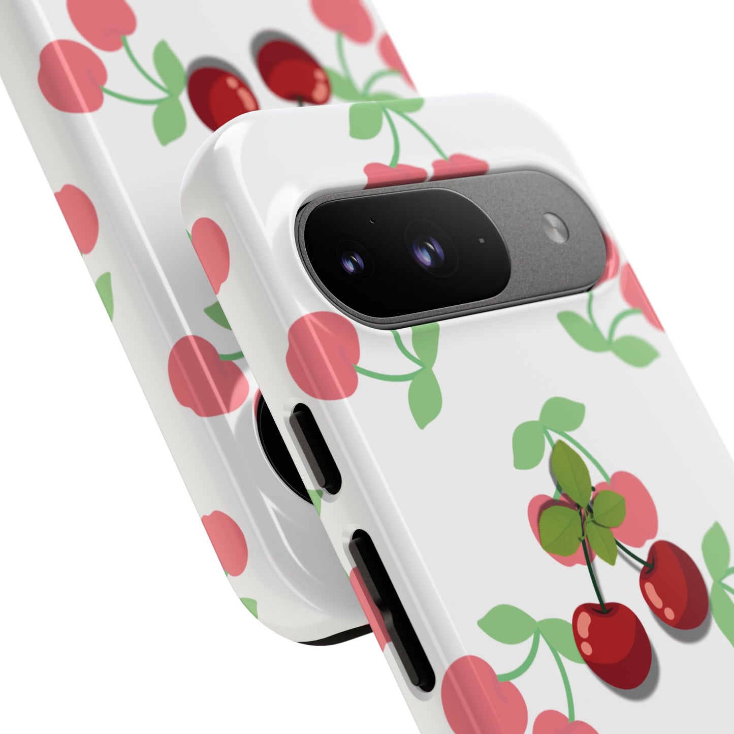 Funda resistente Red Cherry para Google Pixel (brillante)