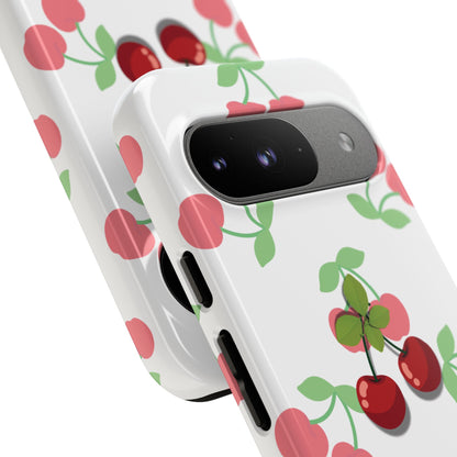 Funda resistente Red Cherry para Google Pixel (brillante)