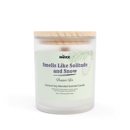 Frosted Glass Candle, 11 oz
