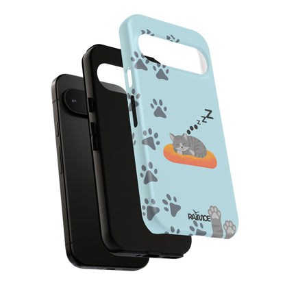 Snoozy Kitty - Funda resistente mate para Google Pixel