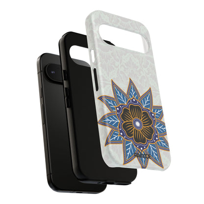 Blue Bloom - Funda resistente mate para Google Pixel