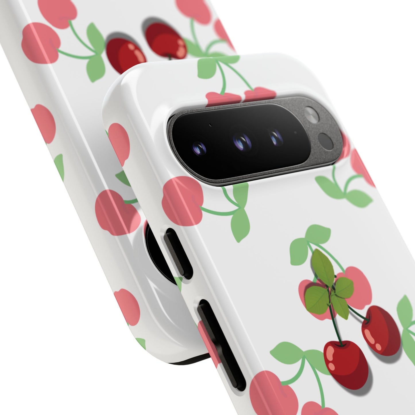 Funda resistente Red Cherry para Google Pixel (brillante)