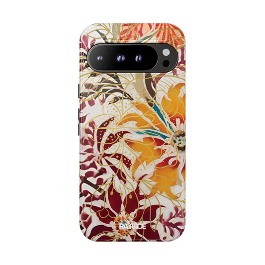 Auburn Floral - Funda resistente para Google Pixel (brillante)