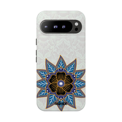 Blue Bloom - Funda resistente para Google Pixel (brillante)