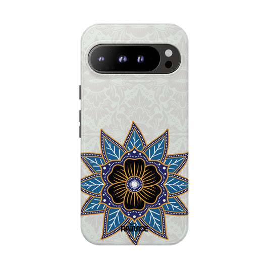 Blue Bloom - Funda resistente para Google Pixel (brillante)