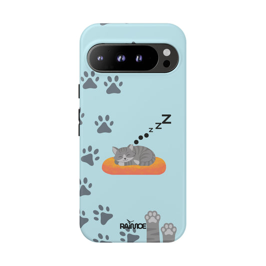 Snoozy Kitty - Funda resistente mate para Google Pixel