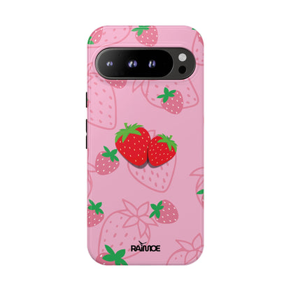 Fresa Jugosa - Funda Resistente para Google Pixel (Brillante)