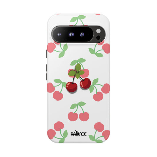 Funda resistente Red Cherry para Google Pixel (brillante)