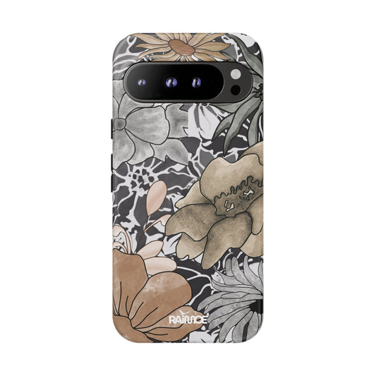 Funda resistente con diseño floral rústico para Google Pixel (mate)
