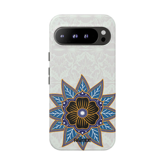 Blue Bloom - Funda resistente mate para Google Pixel